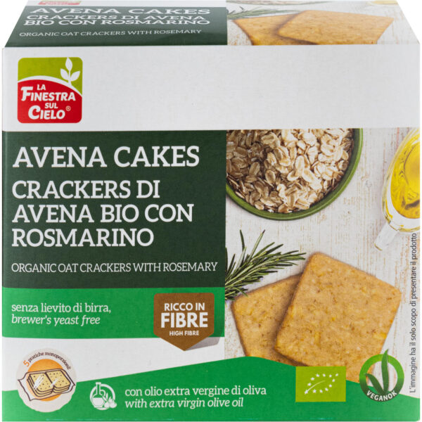 Avena cakes – crackers di avena con rosmarino